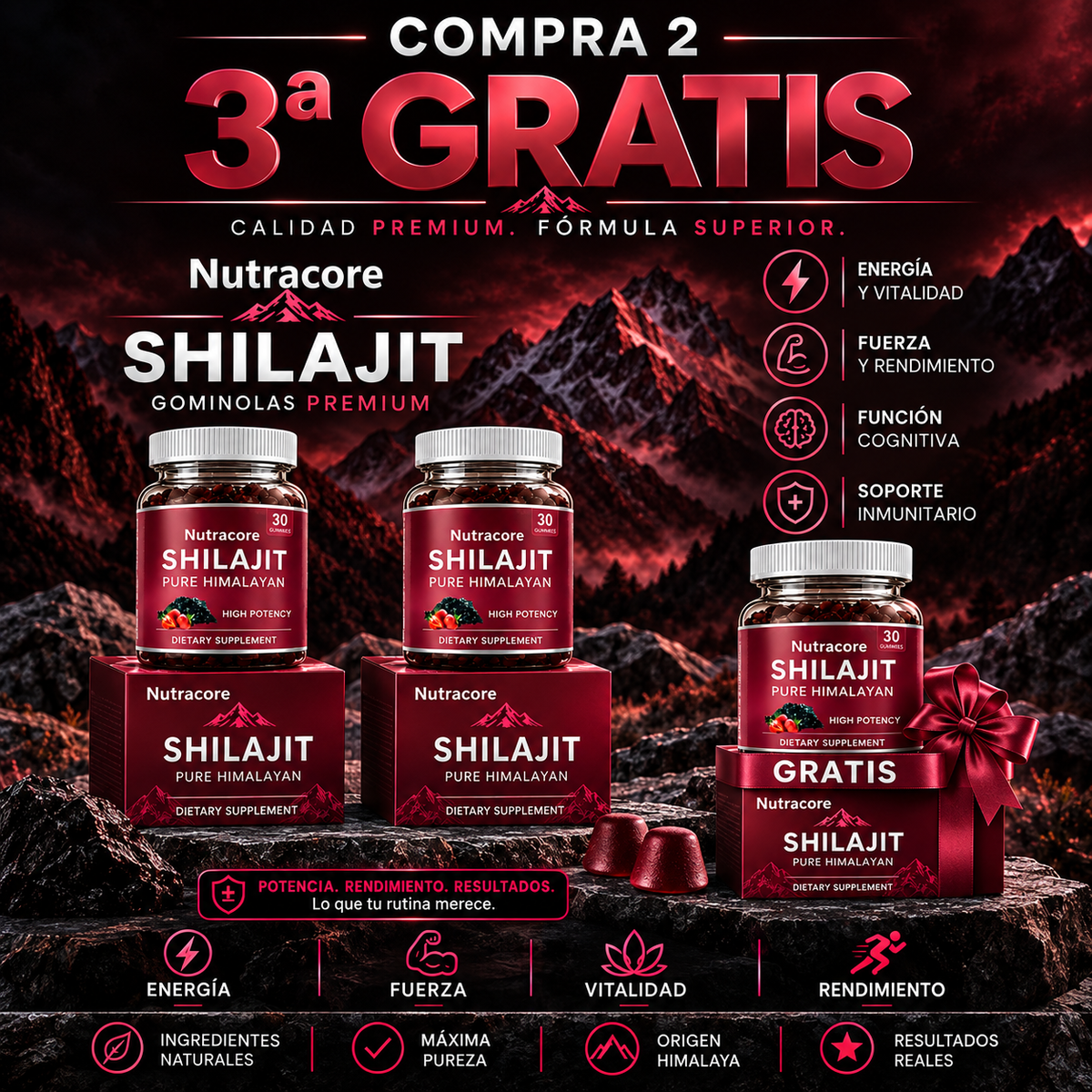 Shilajit Gominolas Premium