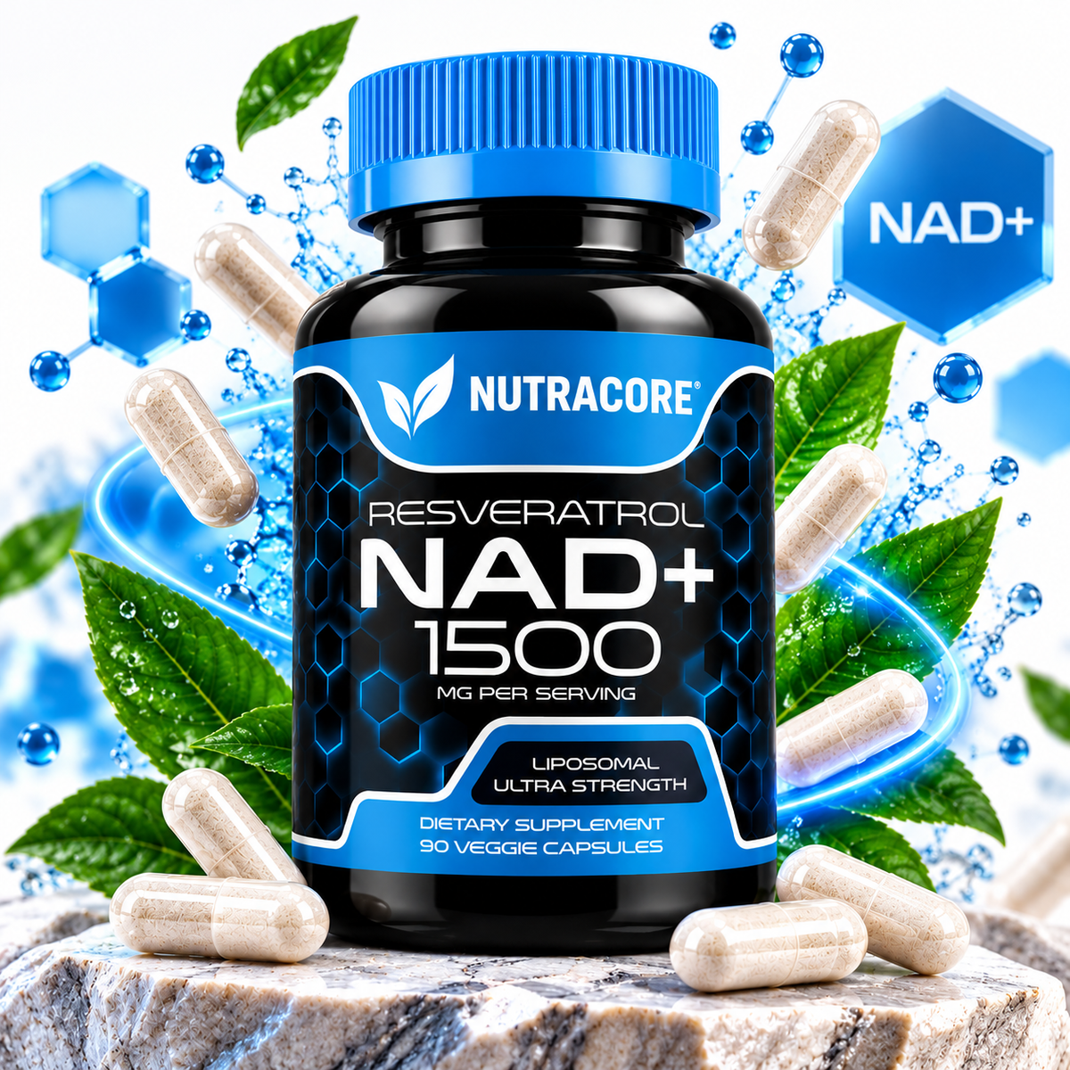 Suplemento liposoma NAD+ con resveratrol EDICIÓN LIMITADA